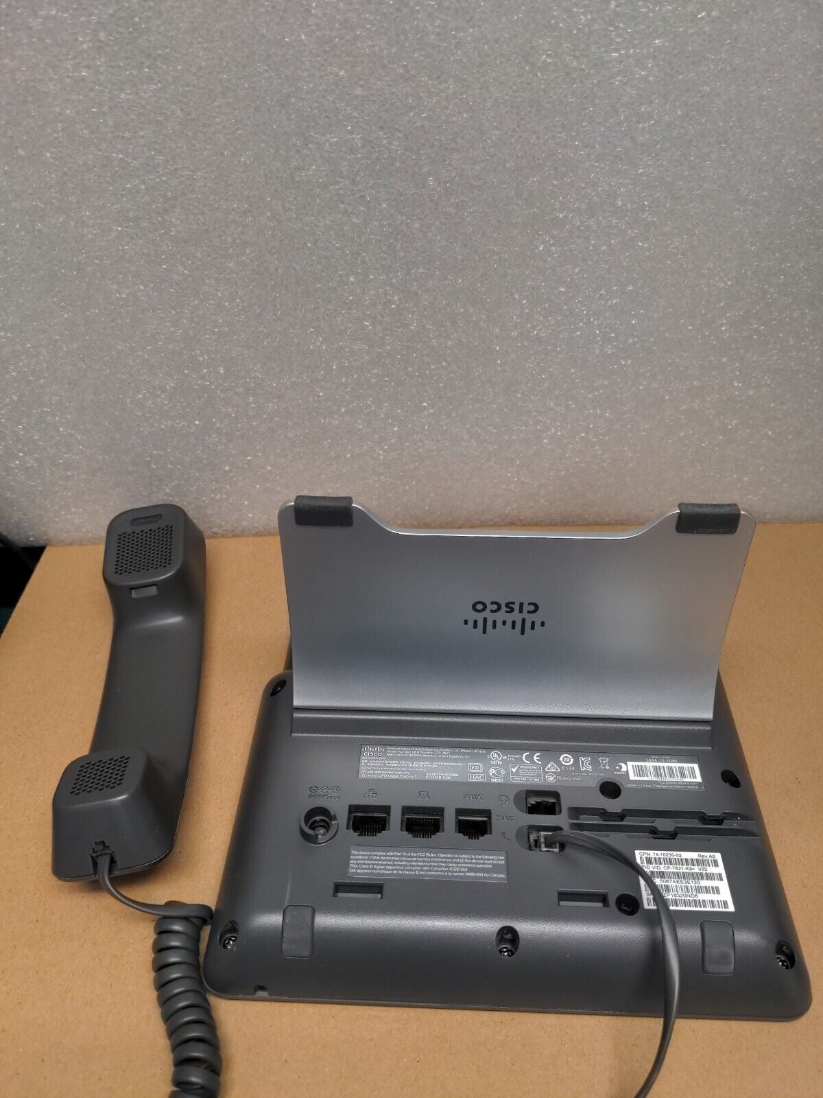 - (NICE) Lot of 7 Cisco IP Phone 7821 VoIP Phone (CP-7821-K9) w/ Stand & Handset