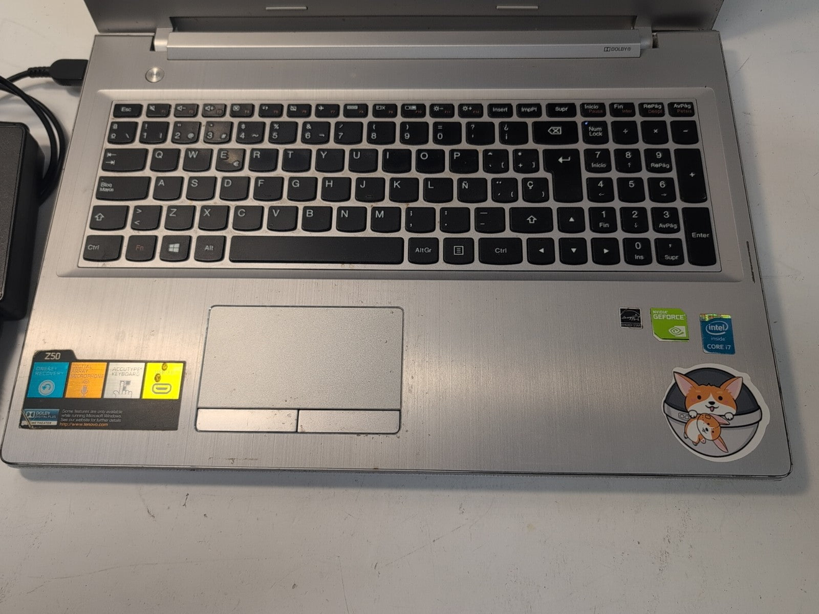 🔥 (AS IS, HINGE ISSUE) Lenovo Z50-70 15.6" LAPTOP  i7-4510U /4GB RAM/NO SSD -