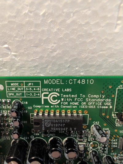 🔥 Creative Labs CT4810 SoundBlaster PCI Sound Card -