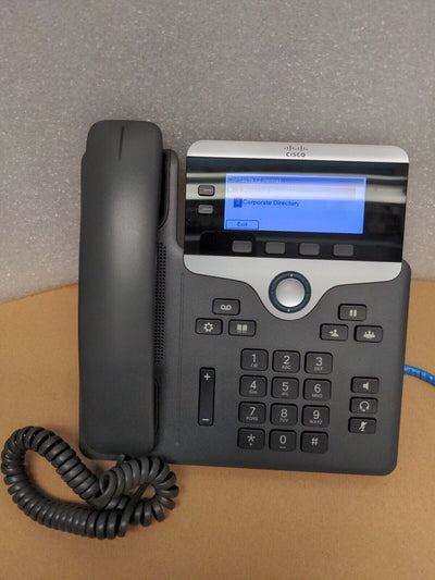 - (NICE) Lot of 7 Cisco IP Phone 7821 VoIP Phone (CP-7821-K9) w/ Stand & Handset