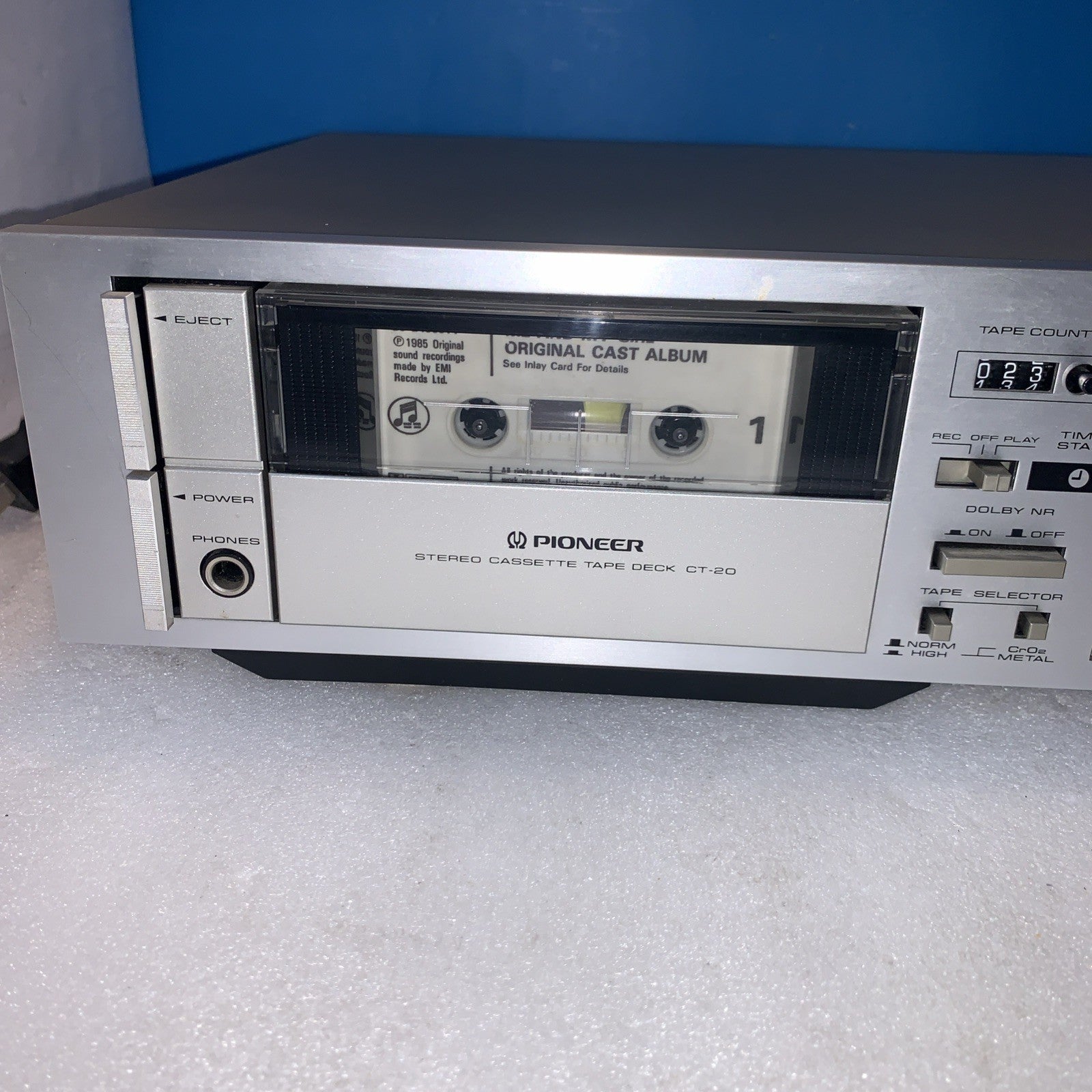 🔥 Pioneer CT-20 Stereo Cassette Tape Player Recorder Deck  tested working