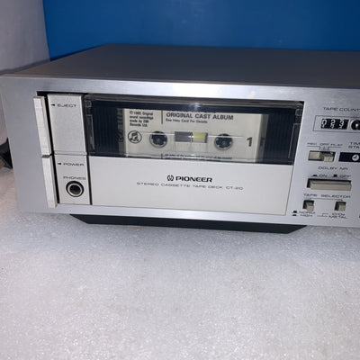🔥 Pioneer CT-20 Stereo Cassette Tape Player Recorder Deck  tested working