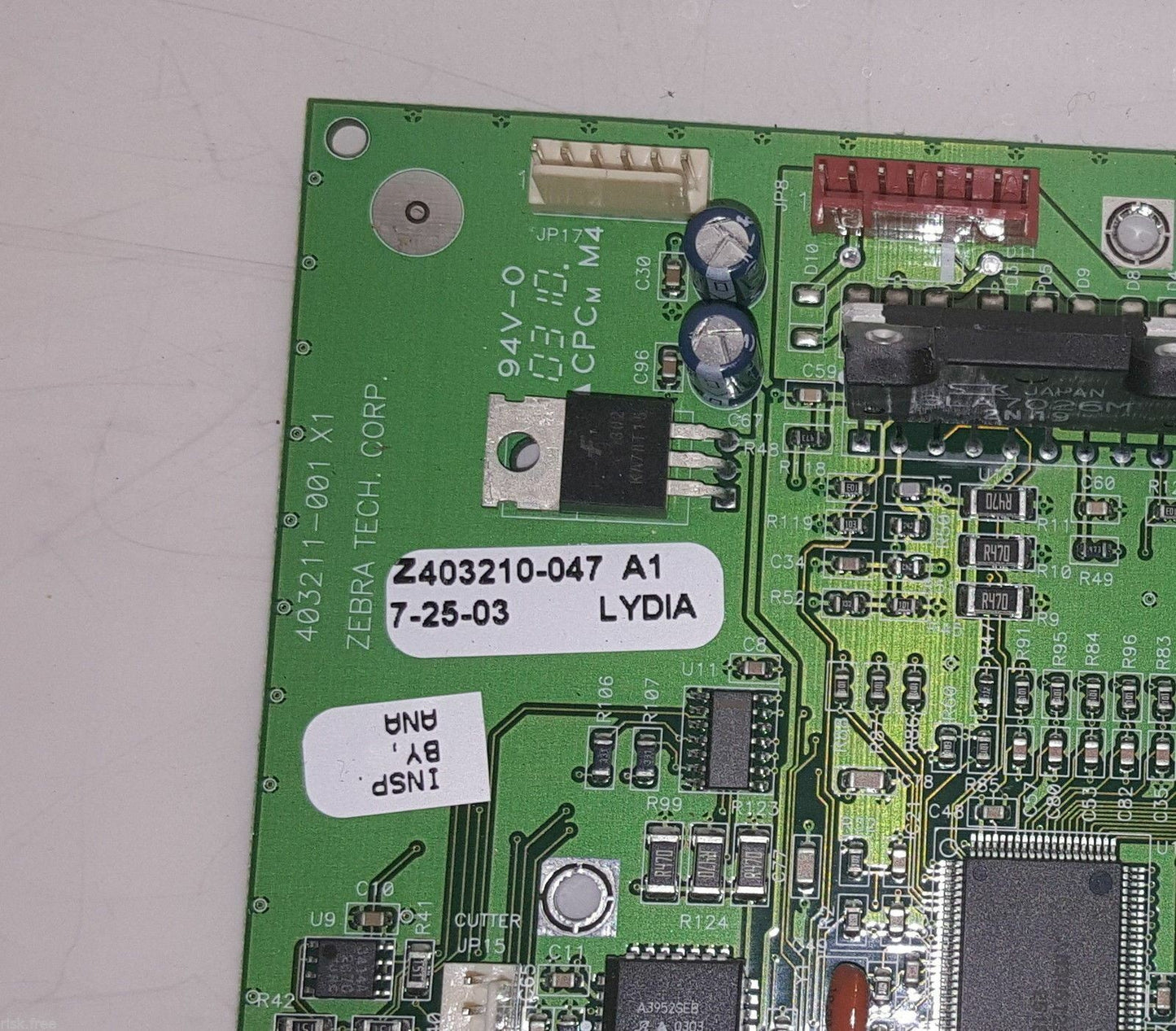 1 x Zebra Printer 403211-001  Main Logic Board Z403210-047 Serial/USB/Parallel