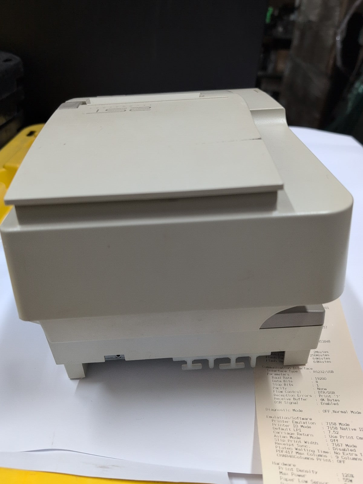 NCR 7168-1013-9001 Thermal Receipt/Slip Printer RS232/USB Tested (NO Adapter) -