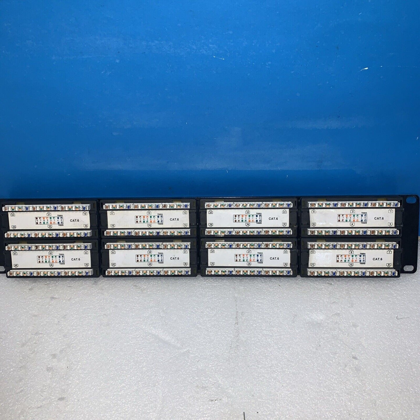 Belkin 48-Port CAT6 Network Patch Panel Black ethernet