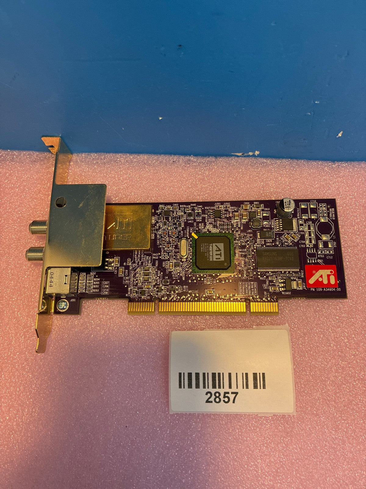 🔥 ATI TV Wonder PCI Tuner Card 109-A34604-00 with RF Coaxial Inputs
