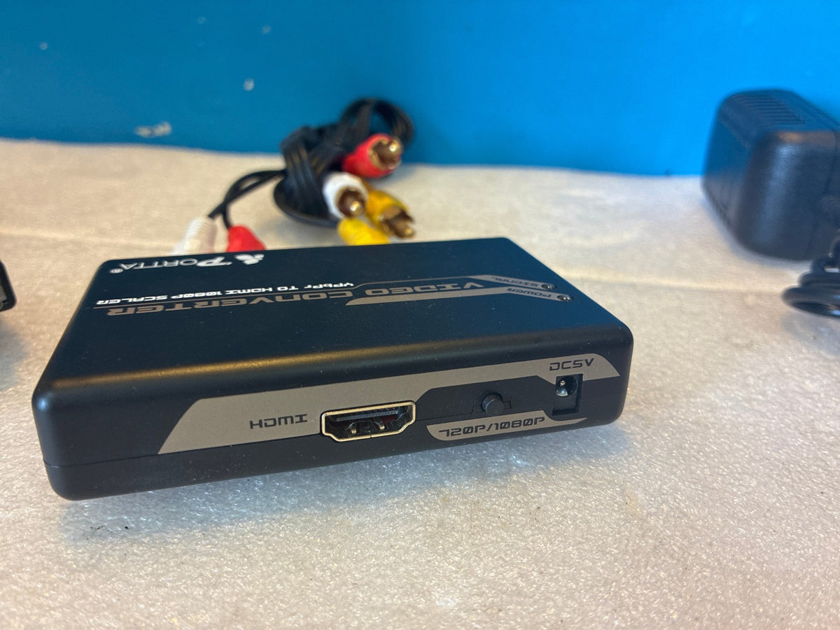 🔥 Portta YPbPr Component/Composite to HDMI 1080P Video Converter Scaler
