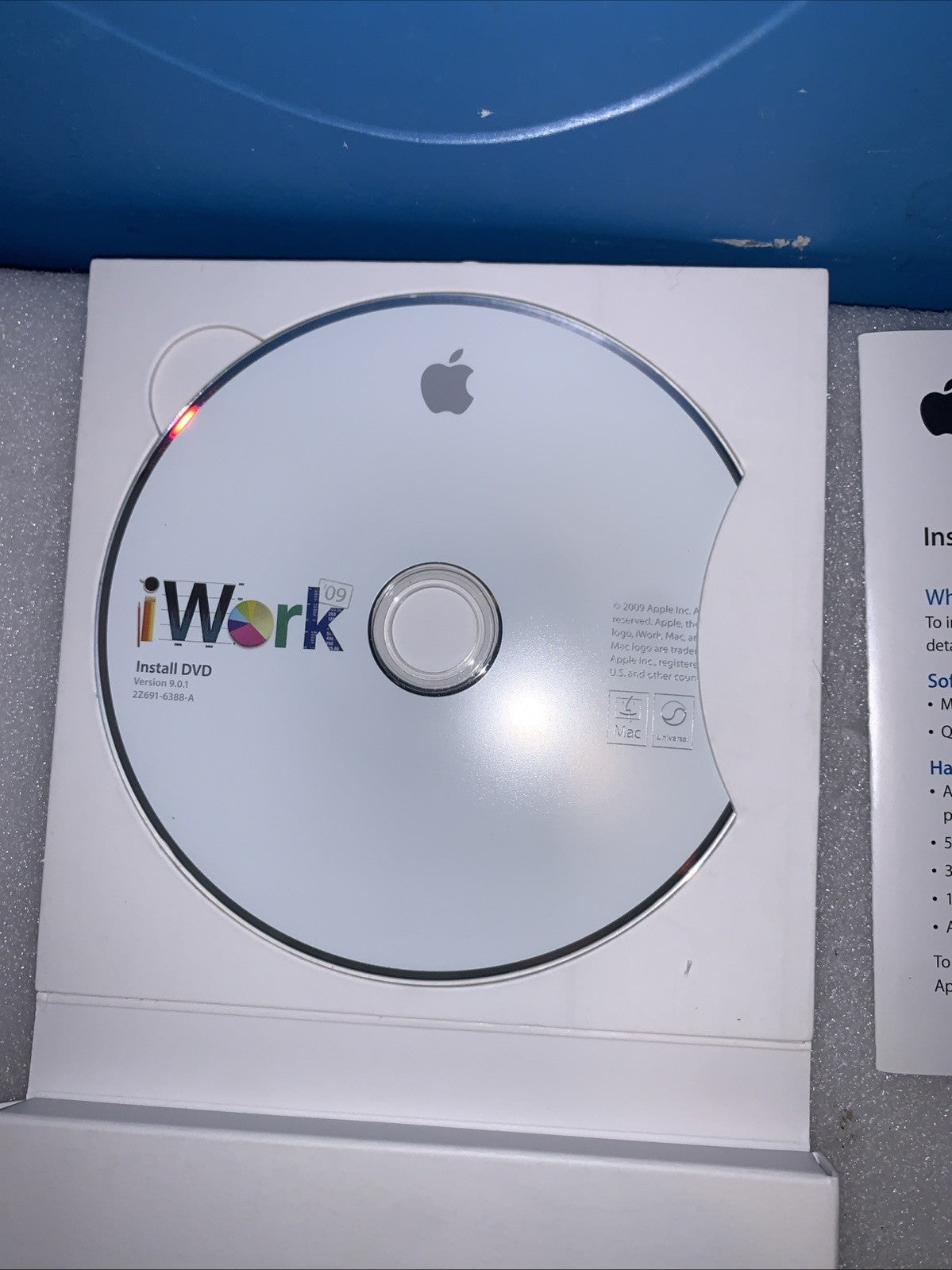 Vintage Apple iWork ’09 In Retail Box DVD MB942Z