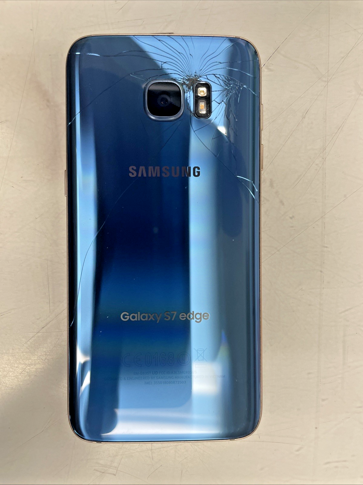 🔥 Galaxy S7 Edge  Locked Cracked  Smart Phone with a distorted display  +