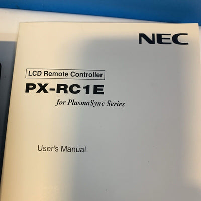 NECLCD REMOTE CONTROLLER PX RC1E for Plasmasync
