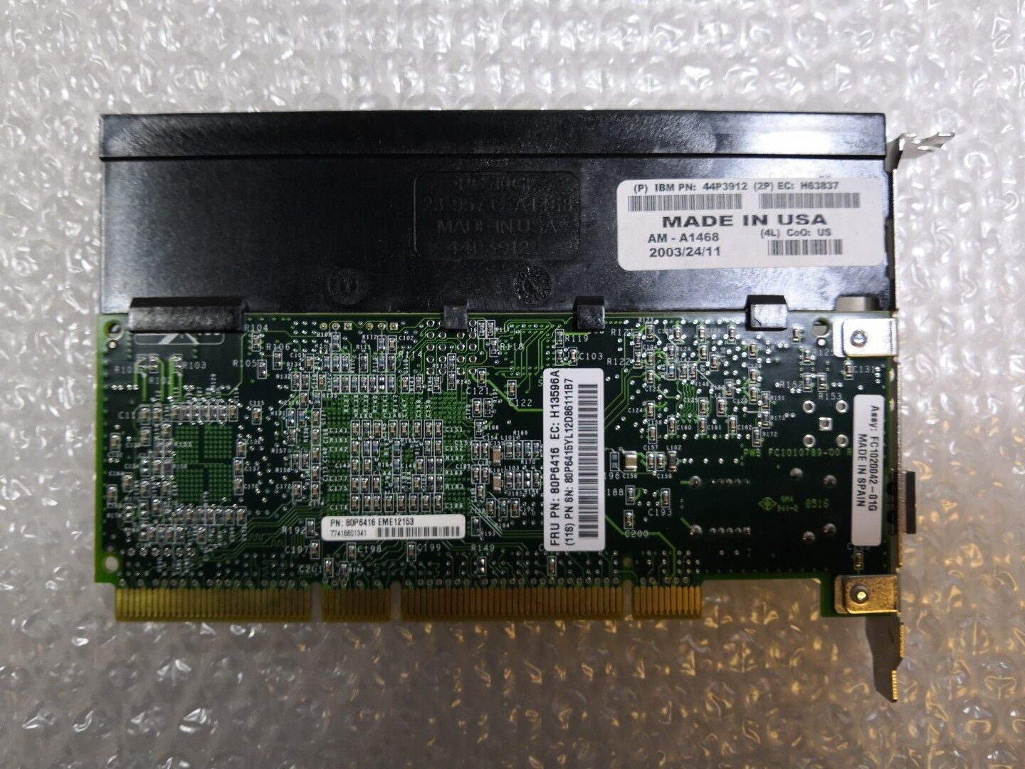 + Lot of 2 IBM 80P6416 Host Bus Adapter Fibre Channel Controller W/ CASE @@@ 