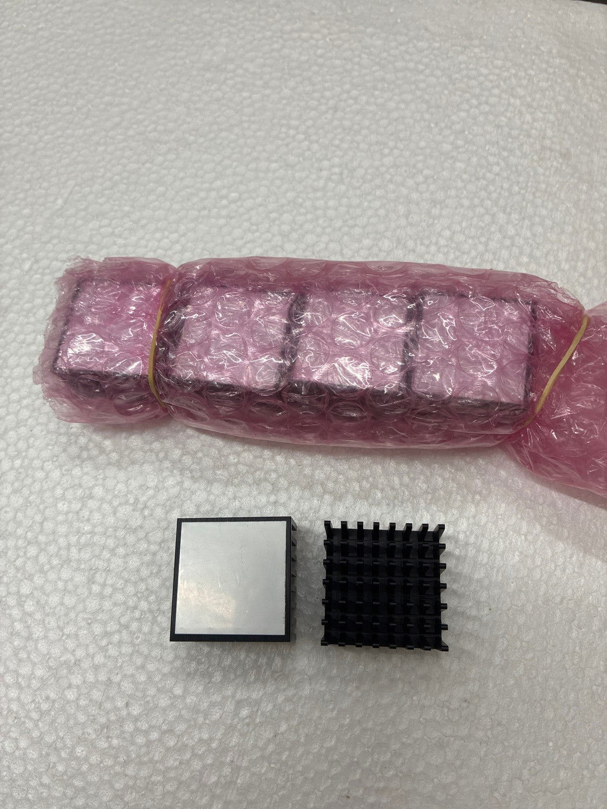 🔥 Black Anodized Aluminum Pin-Fin Heatsink 25x25mm with Pre-Applied Thermal Pad