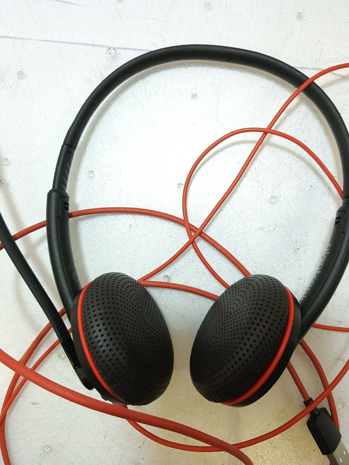 - (NICE) PLANTRONICS C3200 C3225T BINAURAL HEADSET W/USB ADAPTER TESTED