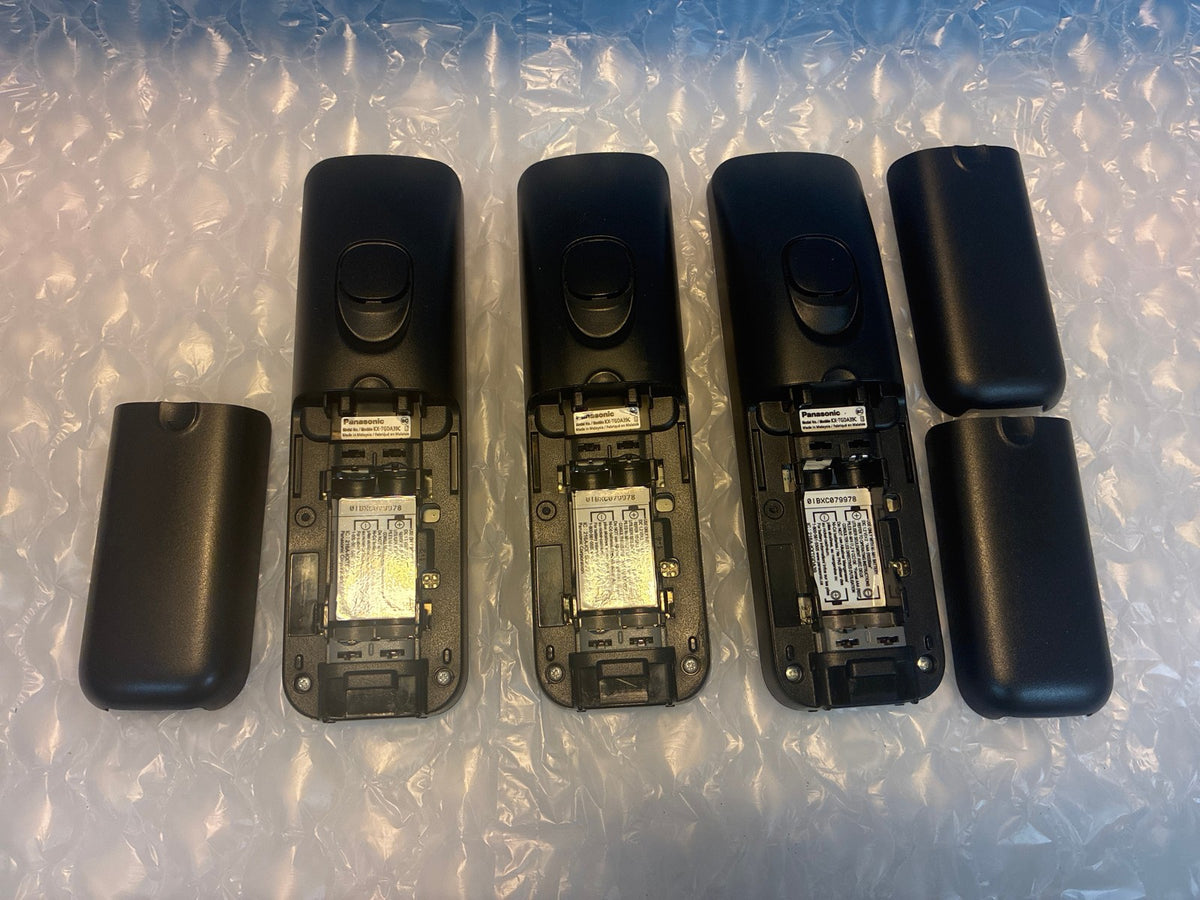 🔥 Panasonic KX-TGDA39C Cordless Phone Handset Black Lot of 3
