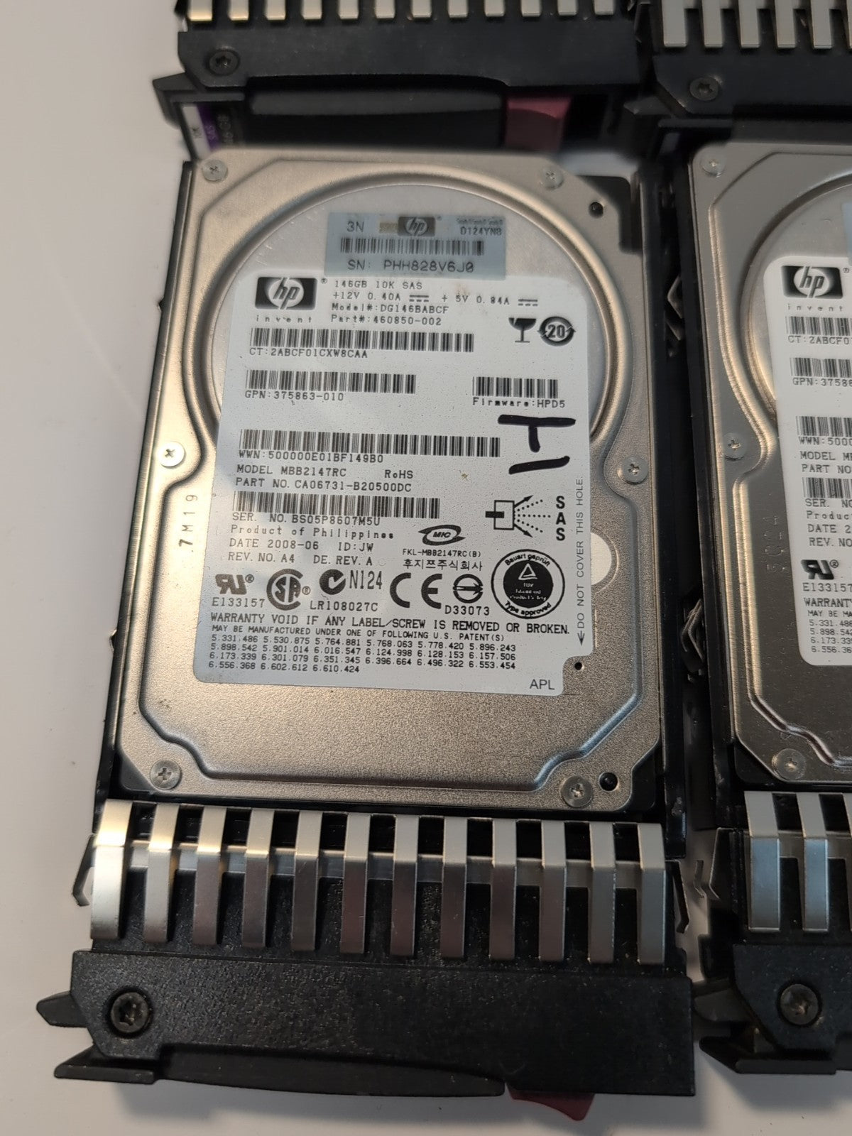 6x HP 432320-001 460850-002  2.5" 146GB 10K RPM SAS Hard Drive -
