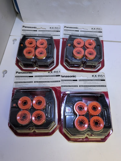 4x Boxes New  Panasonic KX-R51 Typewriter Kit- Film Ribbon/Lift-Off Tape -