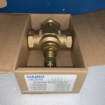 SINRO VB-2200-40 DN40 PN16 Brass 3-Way HVAC Control Valve 1-1/2” New
