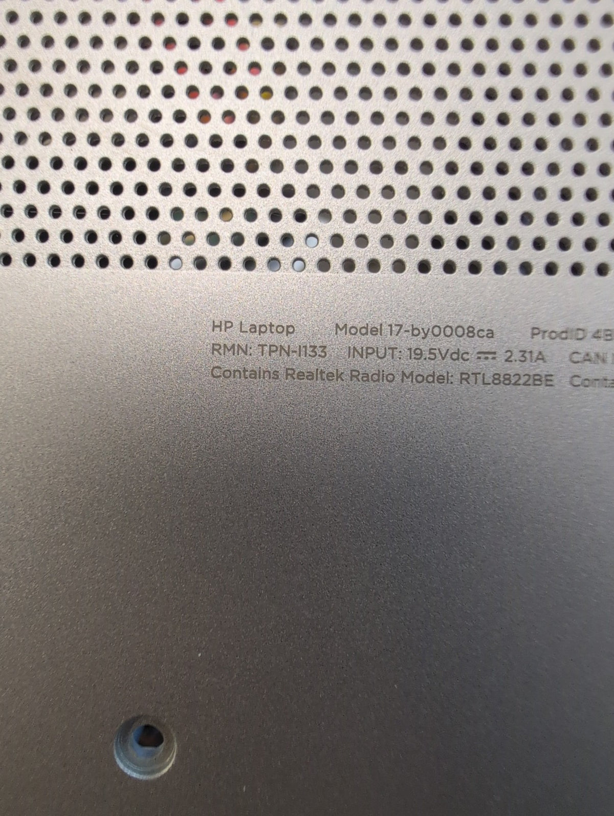 🎸 HP 17-by0008ca Laptop 17.3" LCD Screen Assembly