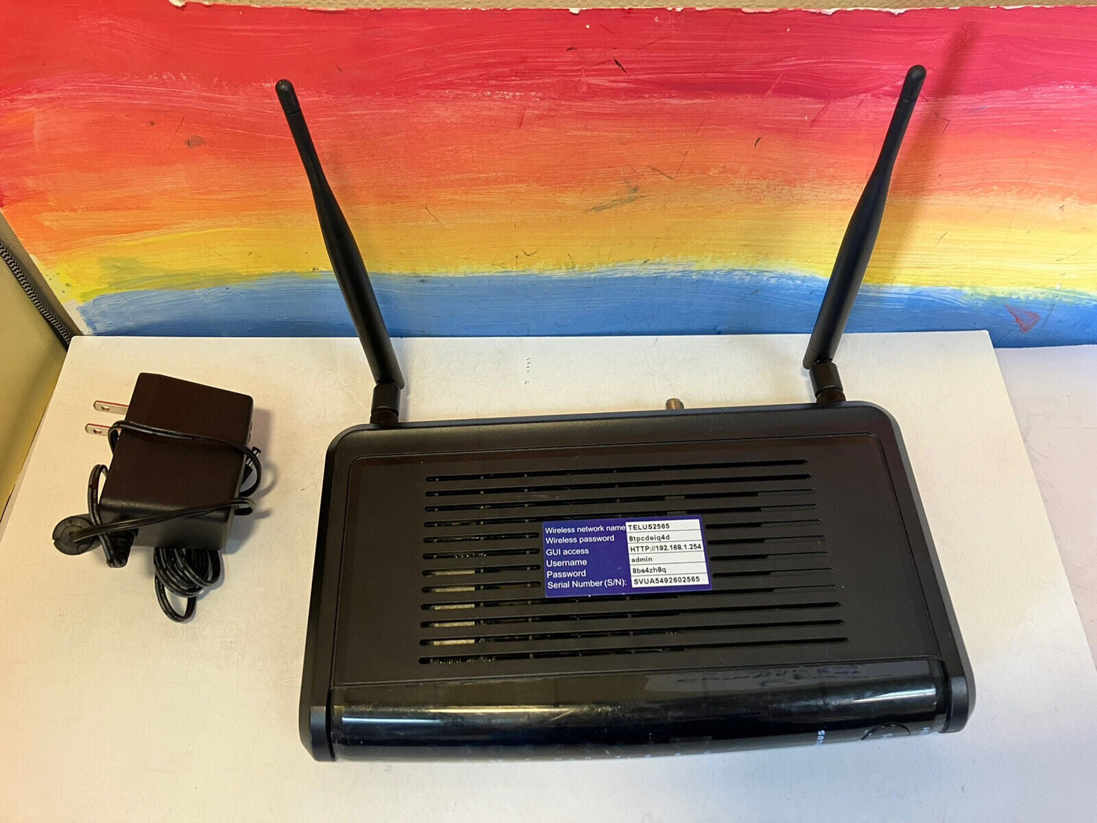 ~ Actiontec Model T1200H Wireless Router W/ AC