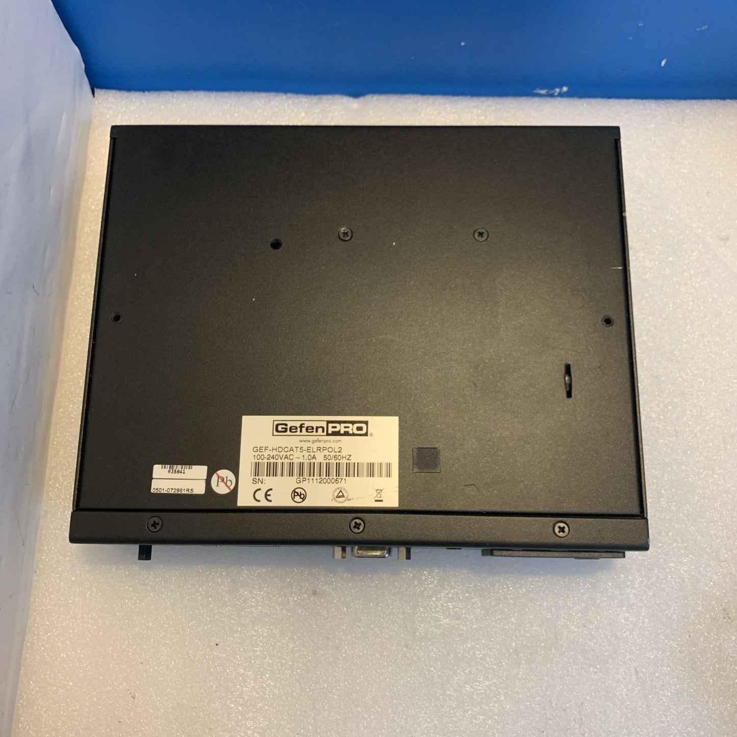 Gefen Pro HDMI Extender ELR-S RS232 IR Ethernet PoL Single Unit
