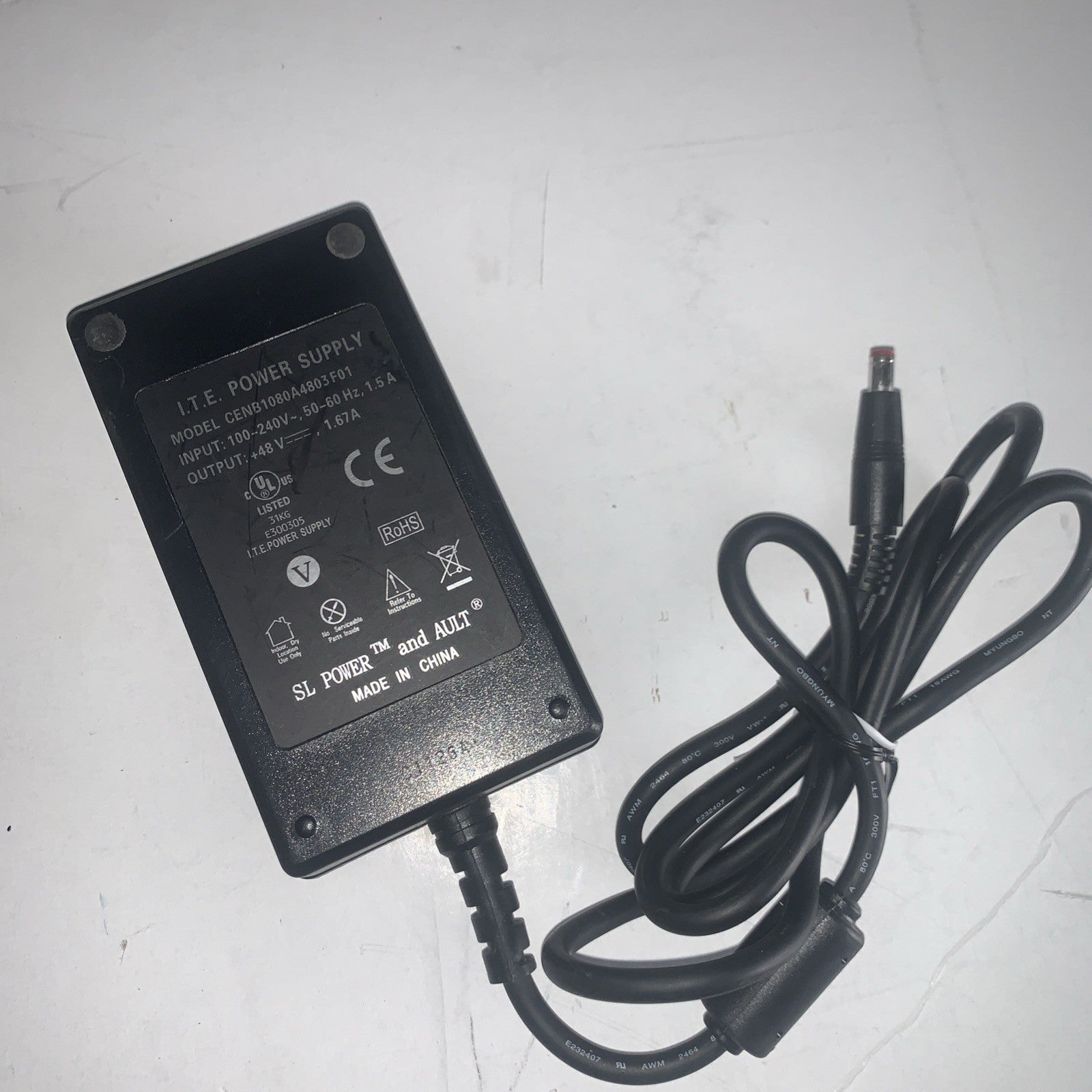 I.T.E CENB1080A4803F01 48V 1.67A 80W AC Adapter ITE Power Supply
