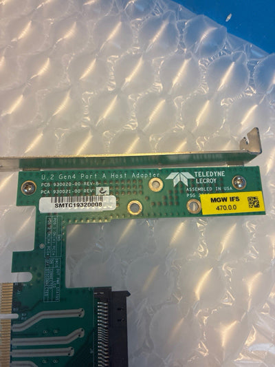 🔥 Teledyne LeCroy U.2 Gen4 Port A Host Adapter 930020-00, Rev B