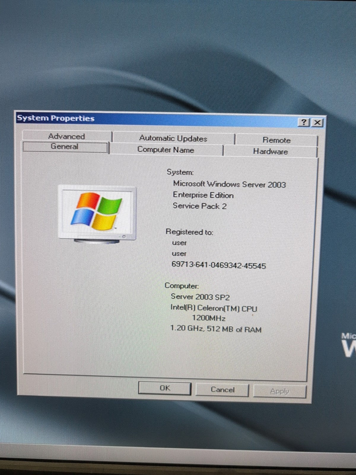 Dell Optiplex GX50 SSF PC Celeron 1.20 GHz/512MB RAM/40GB HDD/Win Server 2003 -