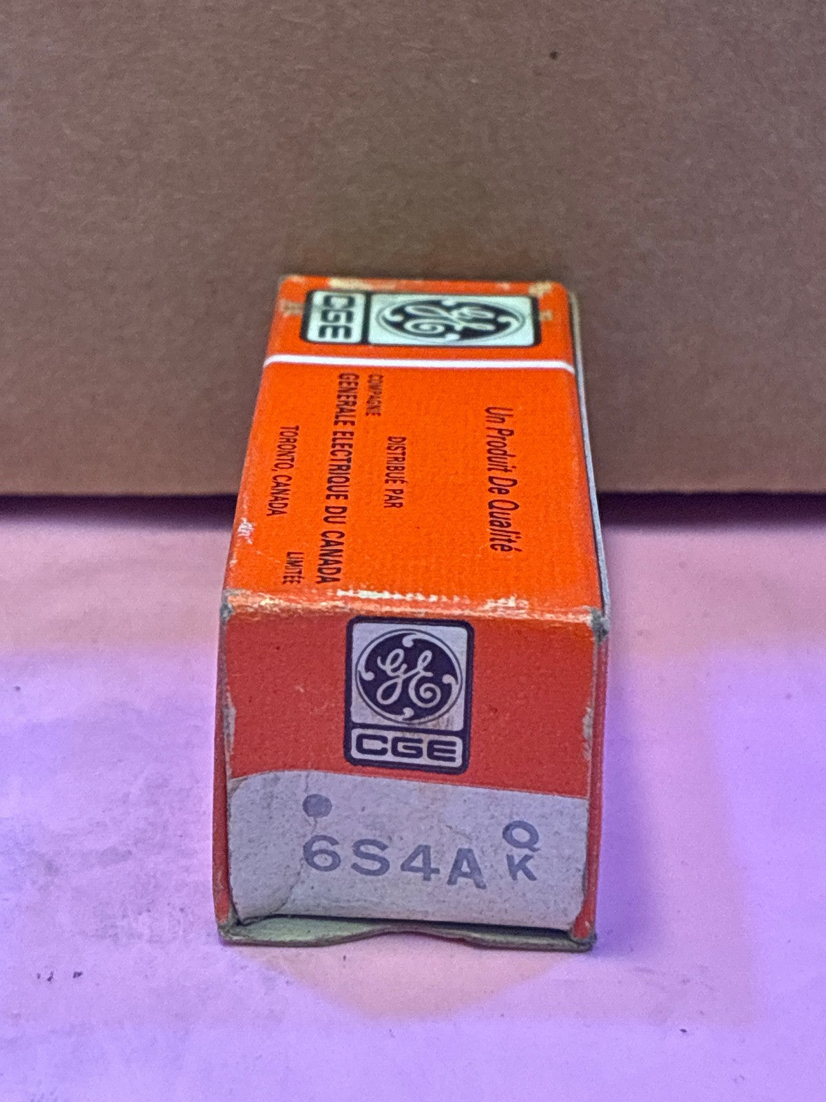 🔥 CGE / GE 6S4A Vacuum Tube Triode Canadian General Electric Original Box