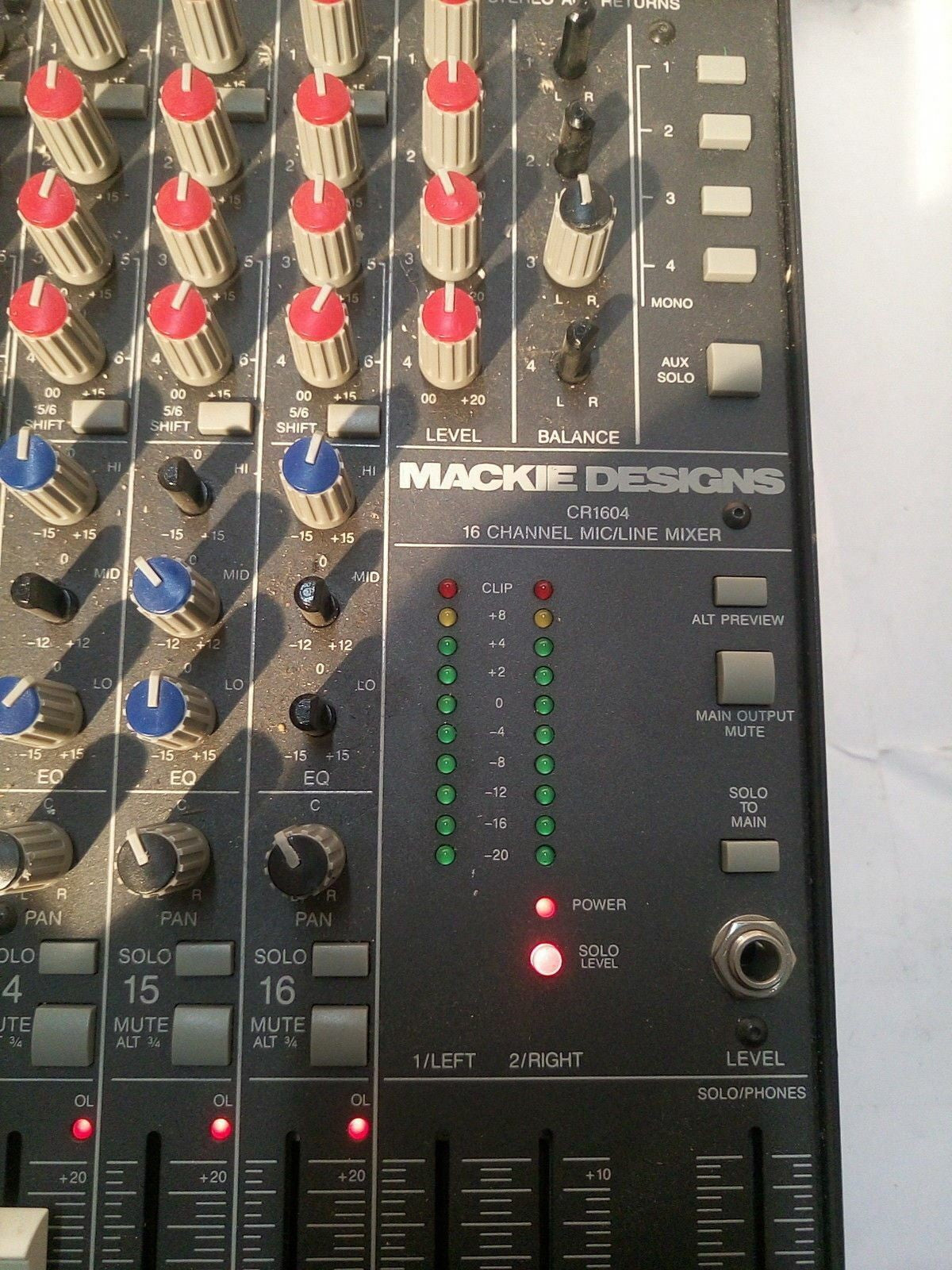 - (1x KNOB ONLY) For Mackie CR1604  16-Channel MIC/LINE Mixer  