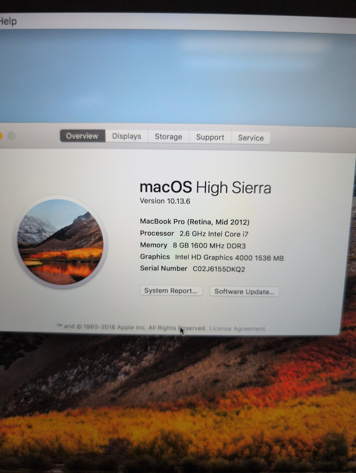🎸 Apple MacBook Pro 15-inch A1398 Retina 2012 2.6GHz i7 8GB 500GB SSD Silver