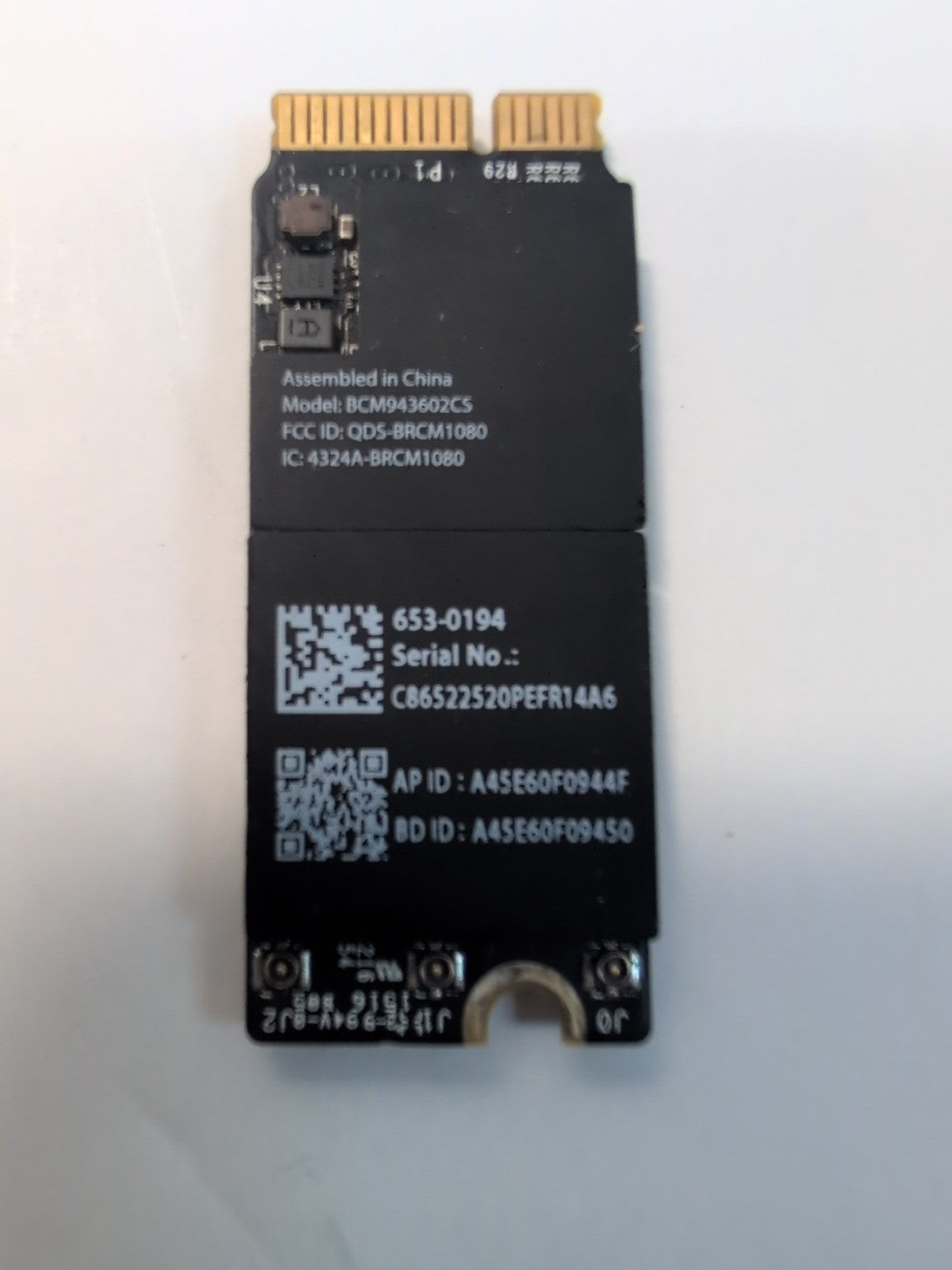🔥 Apple MacBook Pro A1502 13" A1398 15" Wireless WiFi Card 653-0194 -