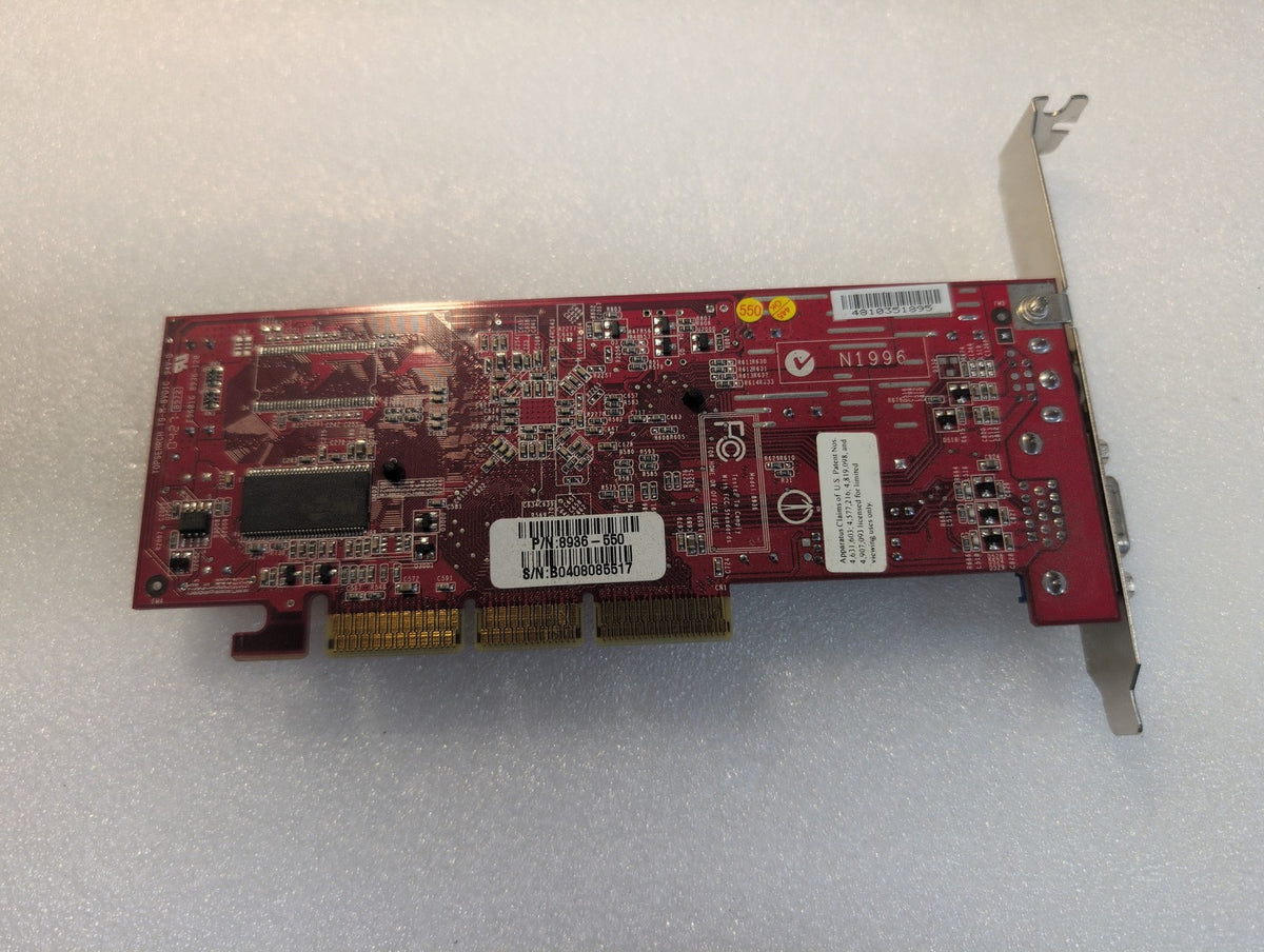 🎸 NVIDIA AGP Video Card 8936-550 N8936 VGA S-Video Output Graphics Card Tested