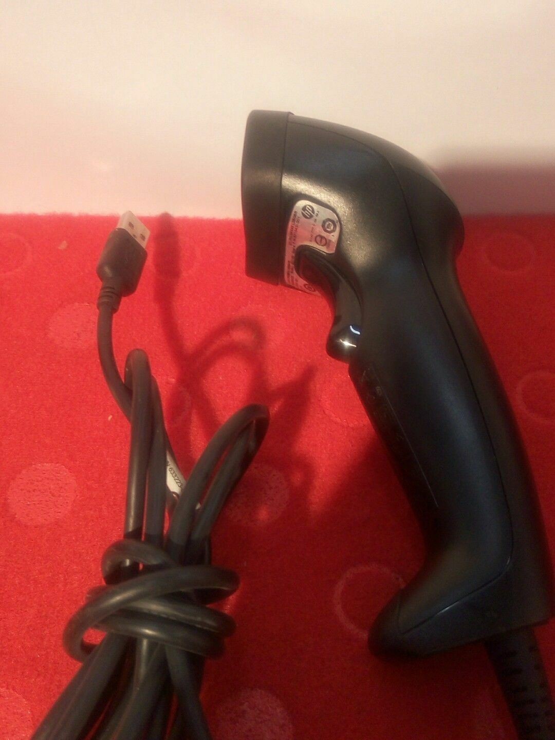 HP USB 1D USB Hand Held Barcode  Scanner With USB Cable 671370-001