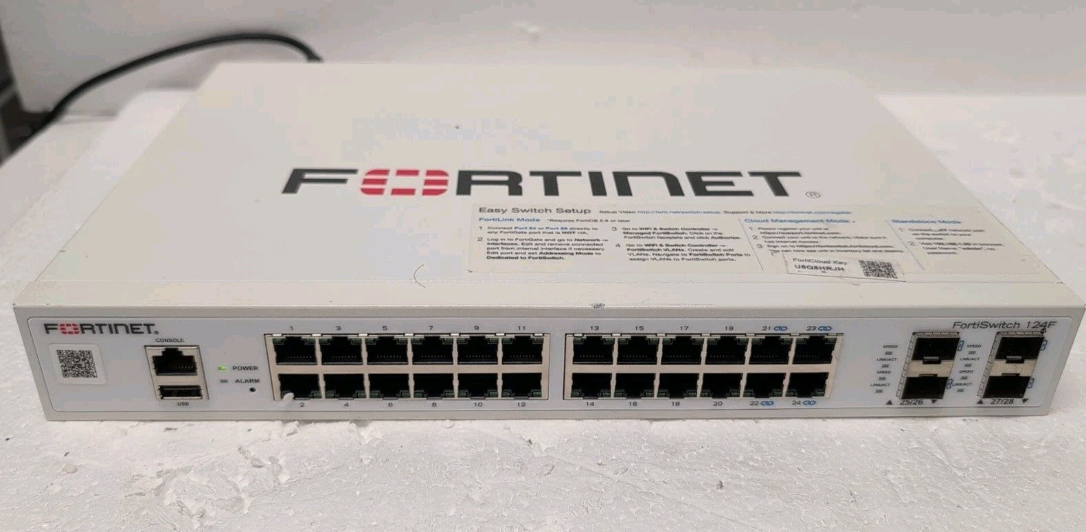 🔥 Fortinet FS-124F FortiSwitch 124F 24-Port Managed Network Switch~QTY Avaiable