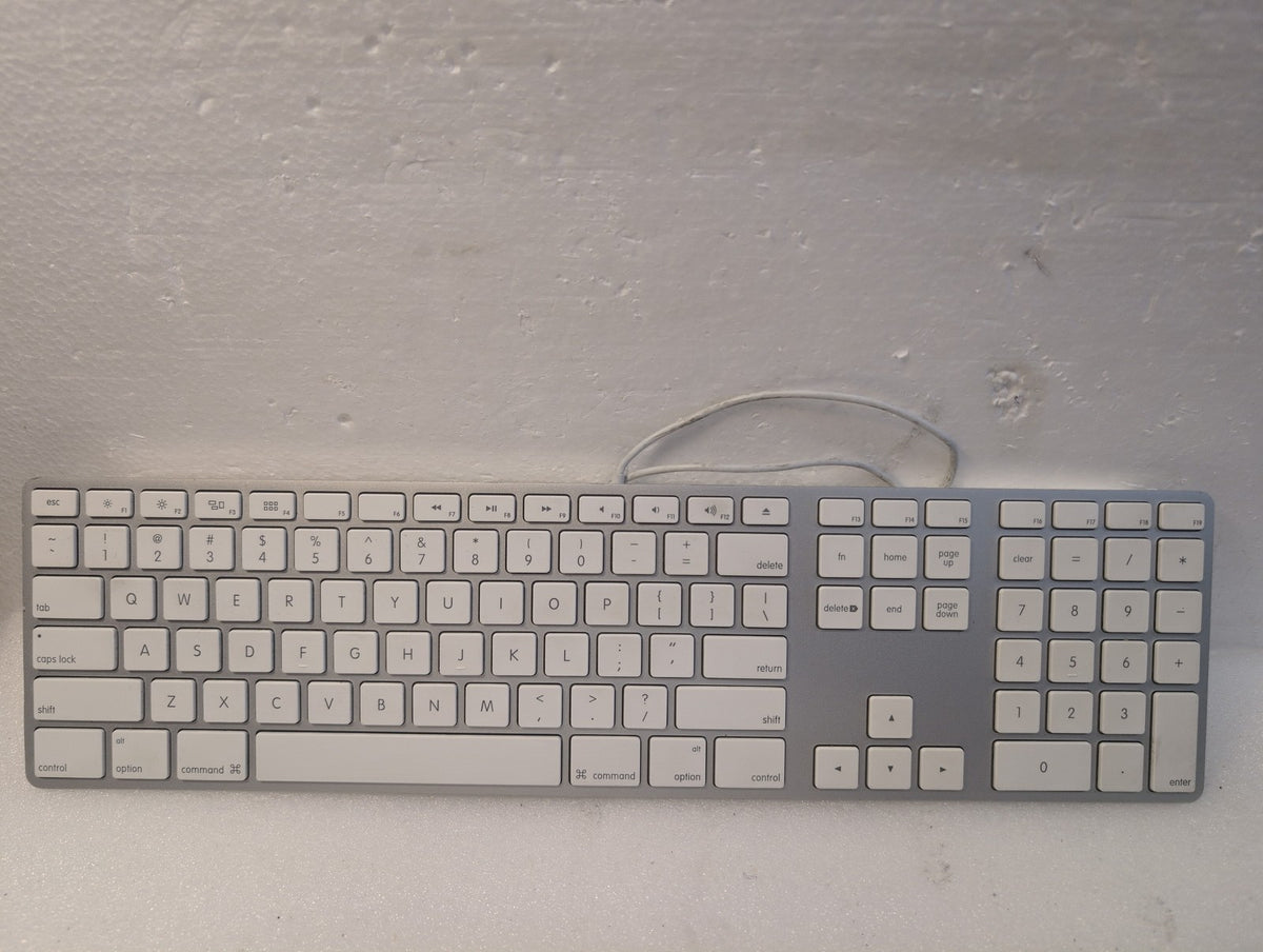 🎸 Apple Wired Keyboard A1243 Full-Size with Numeric Keypad USB White/Silver