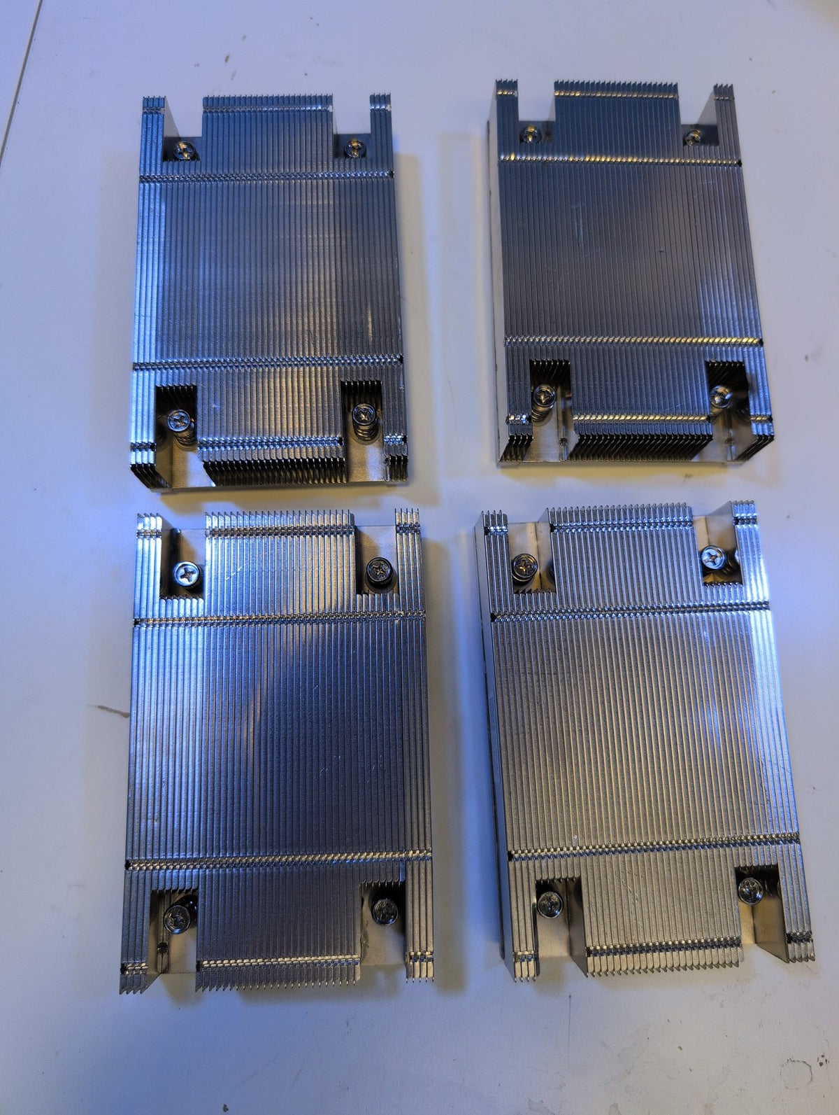 🎸 Dell 0Y8MC1 PowerEdge Server CPU Heatsink Lot of 4 Copper Base LGA Socket