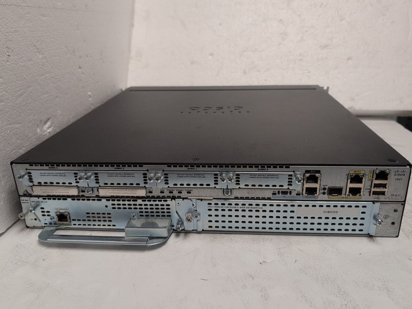 🔥 Cisco 2900 Series Integrated Router Cisco 2921/K9 With NM-AIR-WLC6 -