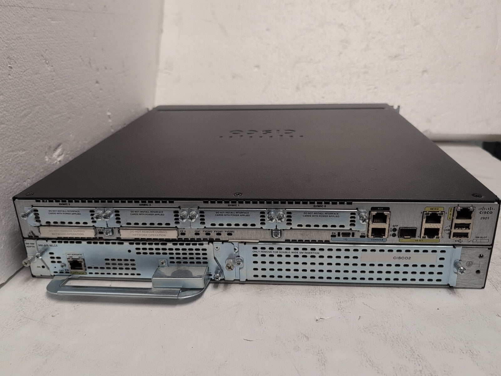🔥 Cisco 2900 Series Integrated Router Cisco 2921/K9 With NM-AIR-WLC6 -