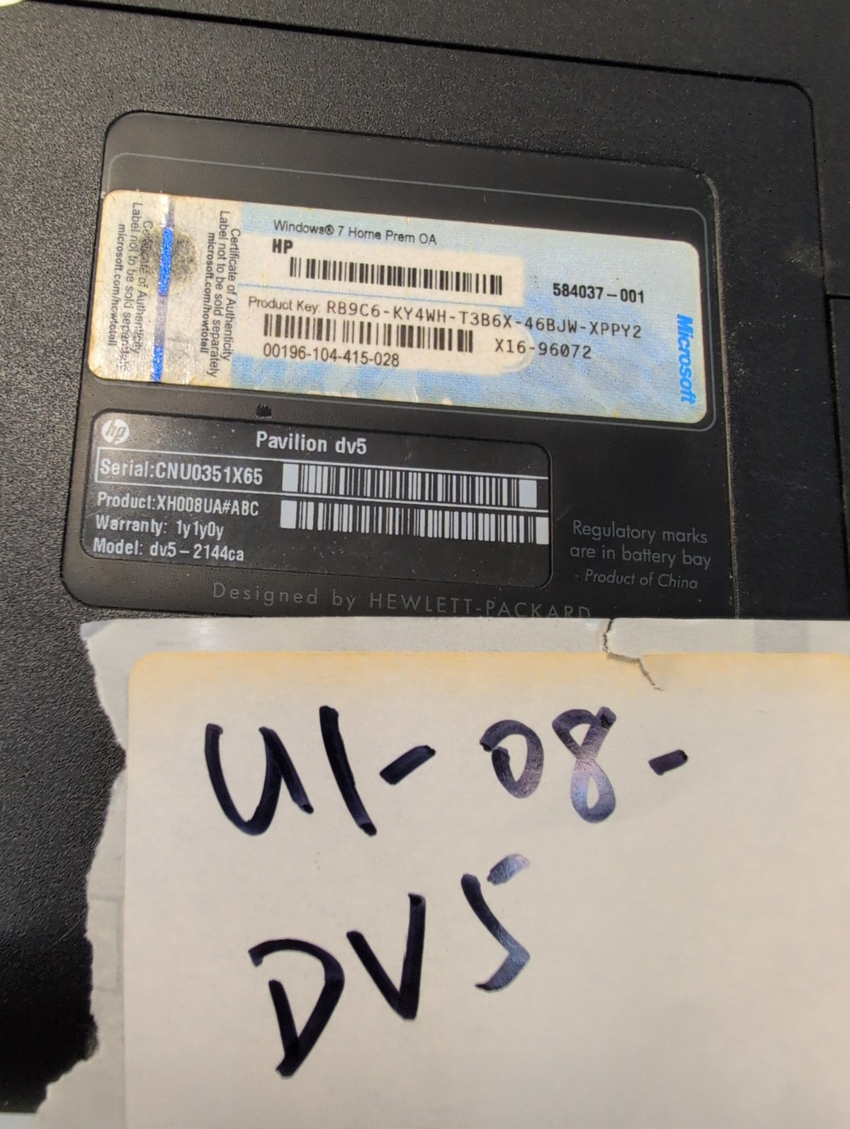 🎸 HP Pavilion dv5 15.6" Laptop AMD Turion II P540/4GB/ 320GB HDD/WINXP  (READ)