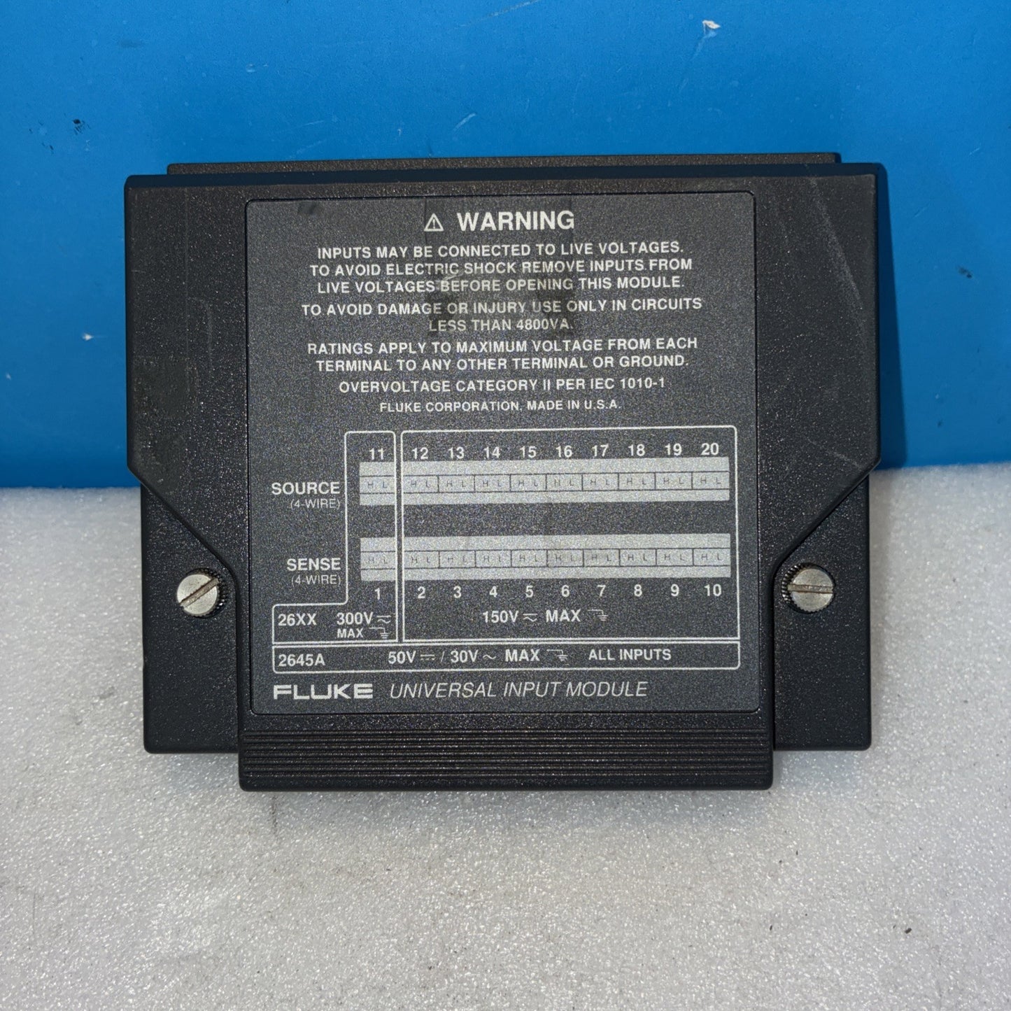 🔥 FLUKE 2645A UNIVERSAL INPUT MODULE