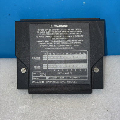 🔥 FLUKE 2645A UNIVERSAL INPUT MODULE