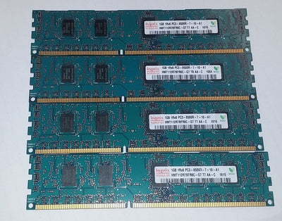 Hynix HMT112R7BFR8C-G7 4GB (4x1GB) PC3-8500R DDR3 240-P ECC RAM Memory (Server)