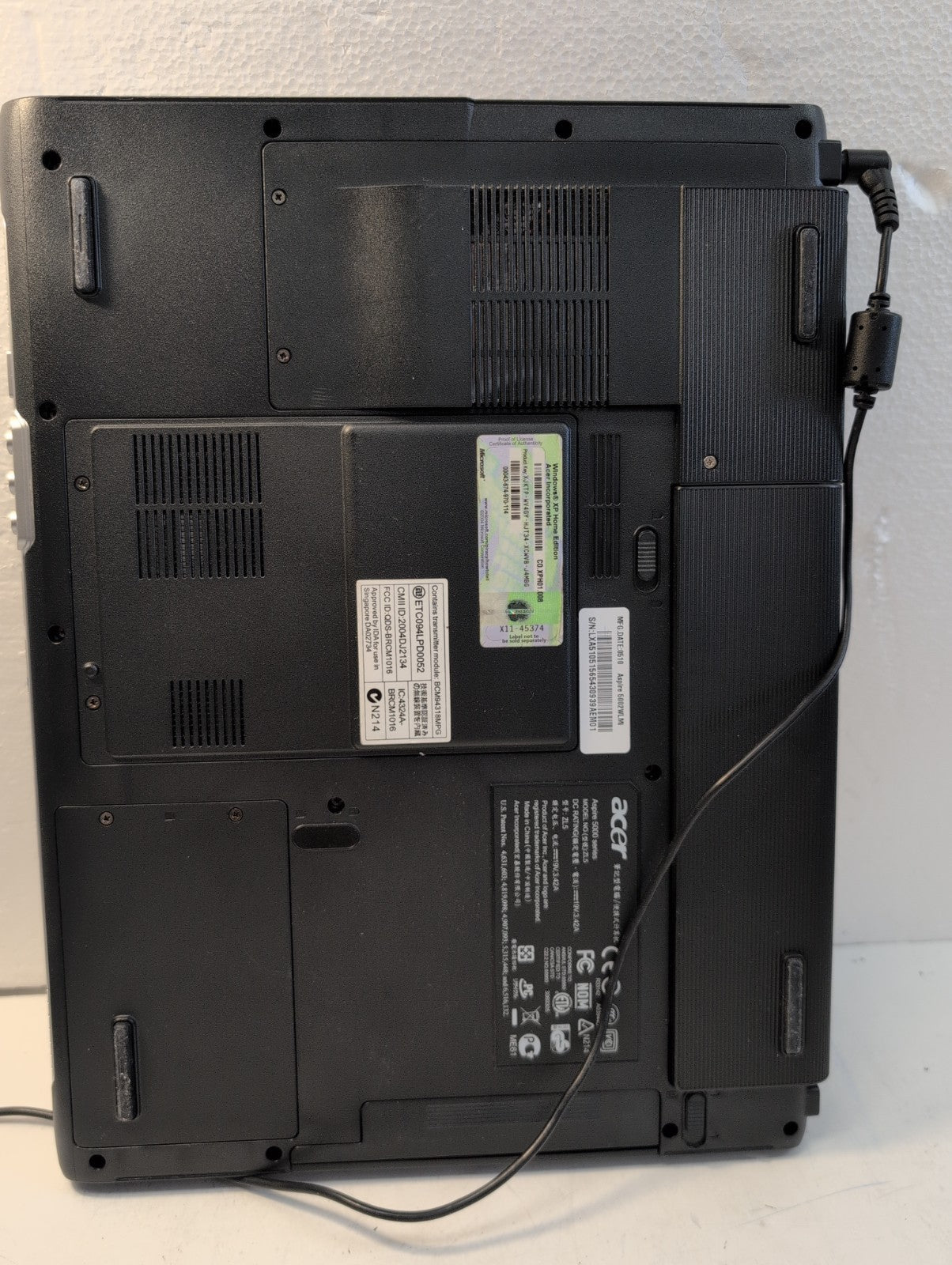 🔥 (AS IS) Acer Aspire 5000 15" Laptop AMD Turion 64/1GB RAM/100GB HDD/winXP -