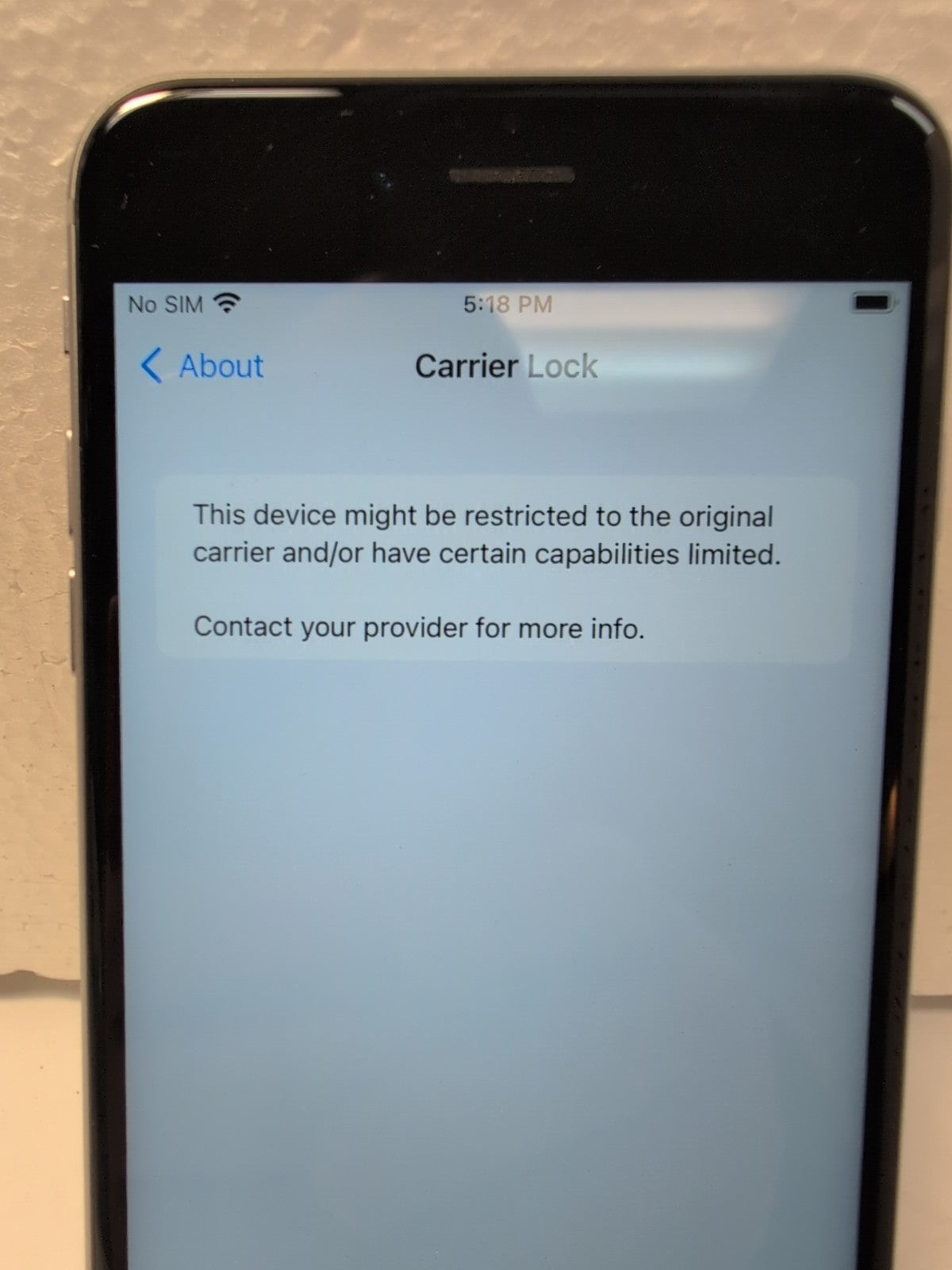 🔥 (NICE) Apple iPhone 6S Plus A1687 16GB Smartphone Gray + BOX (LOCKED BELL) -