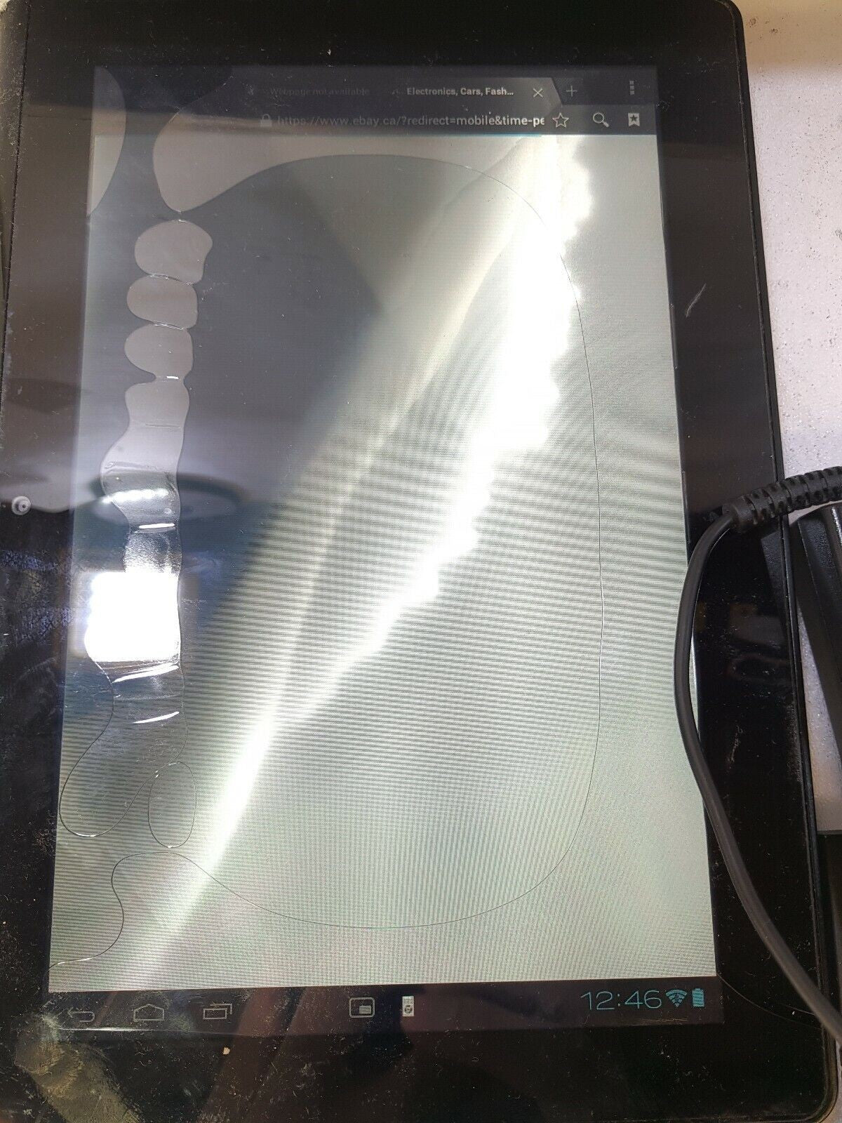 - SONY TABLET DEVICE SGPT111CA/S  WIFI 9.4" BLACK ANDROID W/ADAPTER (FOR PARTS)