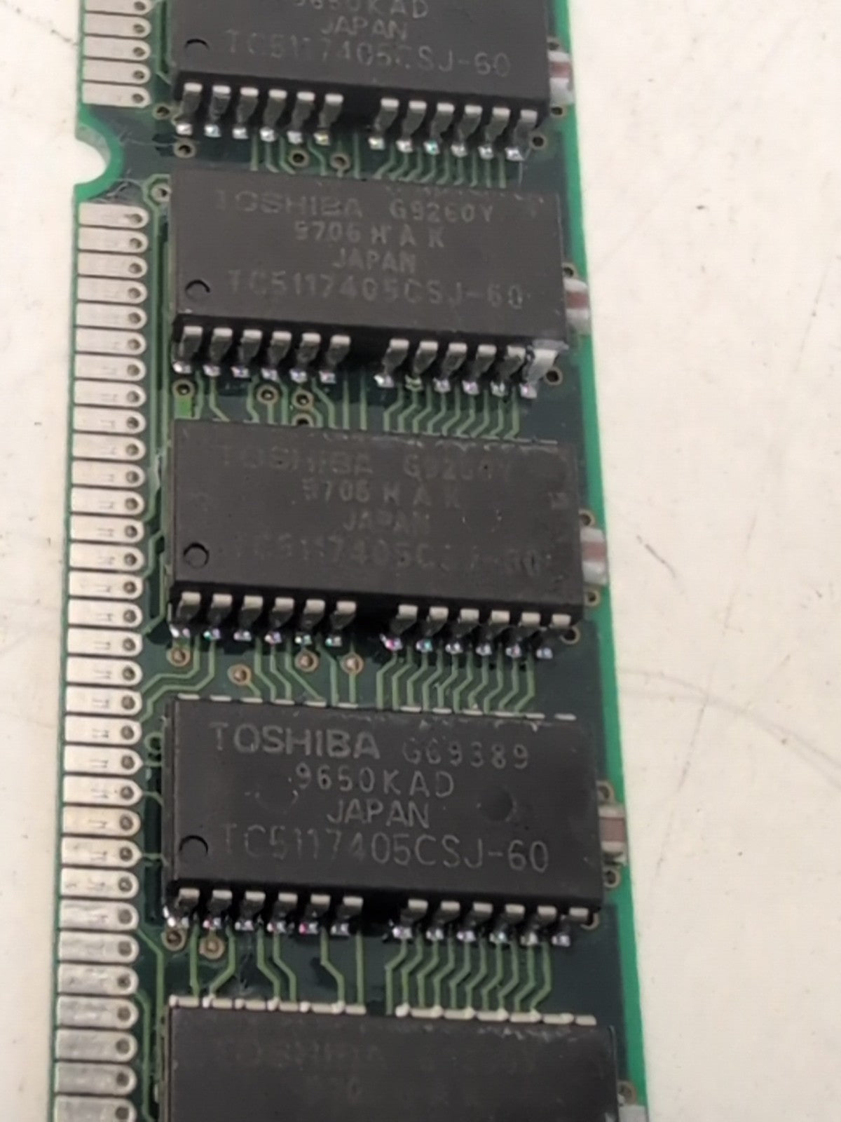 🔥 8MB (2x 4MB) 30-Pin SIMM RAM 60ns Toshiba TC5117405CSJ-60 Vintage Memory -