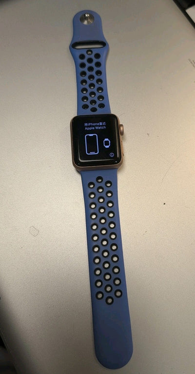 🔥 Apple Watch Series 3 38mm Gold  A1858 GPS Touchscreen Unlocked (Watch Only) -