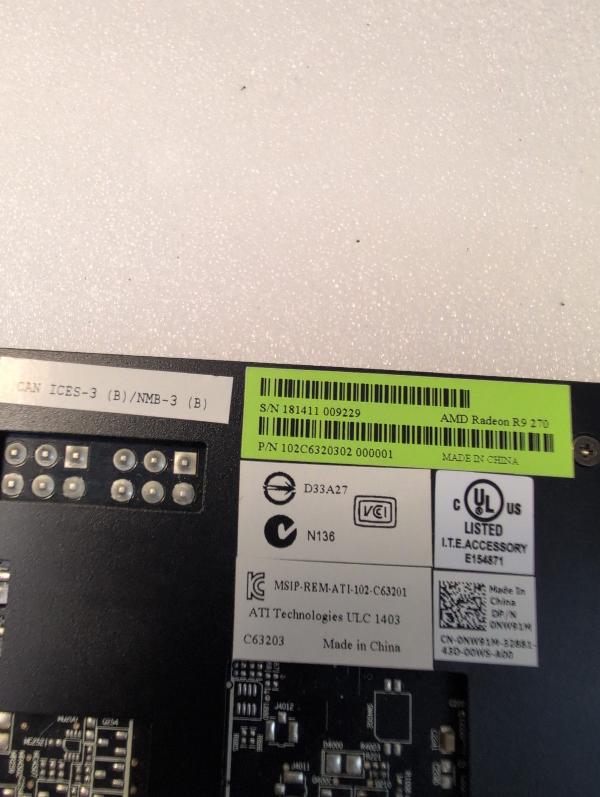 🎸 AMD Radeon R9 270 2GB GDDR5 Graphics Card PCIe DVI HDMI DP 102C6320302