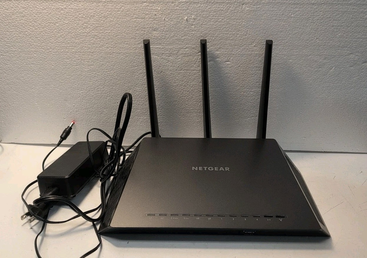 🔥 NETGEAR Nighthawk AC1900 R7000 Dual Band Smart WiFi Router Tested Working -