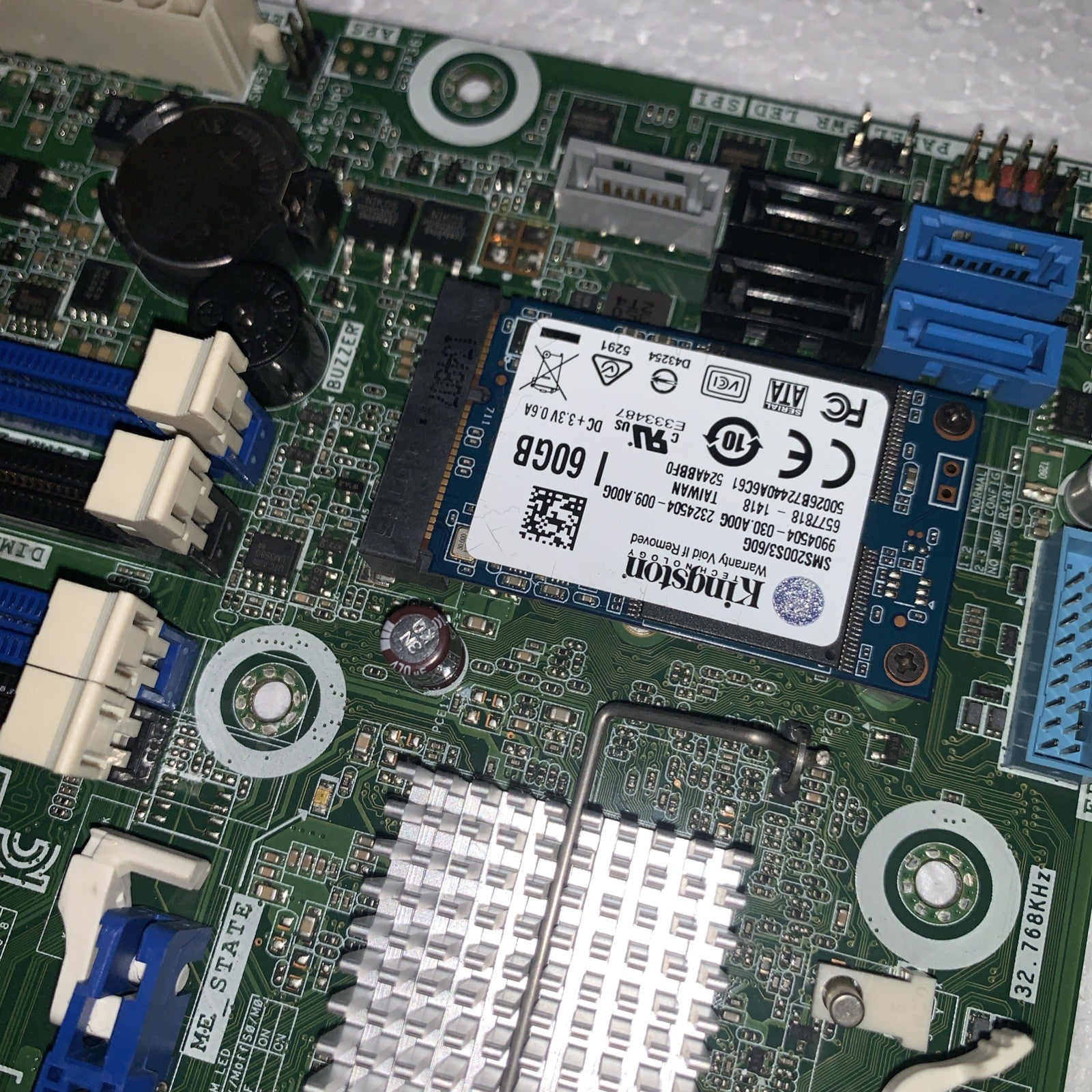 Intel DQ77MK G39642-500 Motherboard Micro ATX LGA1155 +60GB SSD+ CPU